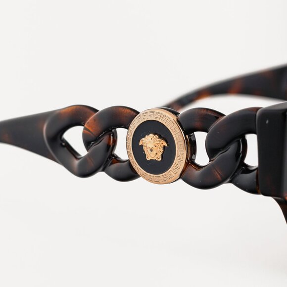 Versace VE4408 108/73 Havana Tortoiseshell Medusa Sunglasses - Picture 6 of 8